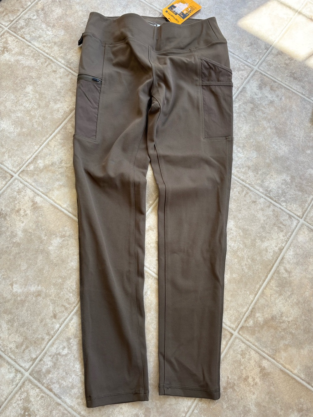 Women’s Carhartt Olive Brown Cargo Work Pants